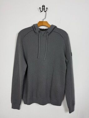 RHONE Grey Emerson Knit Hoodie Wool cashmere Blend Men’s Small